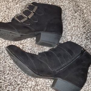 Black ankle boots